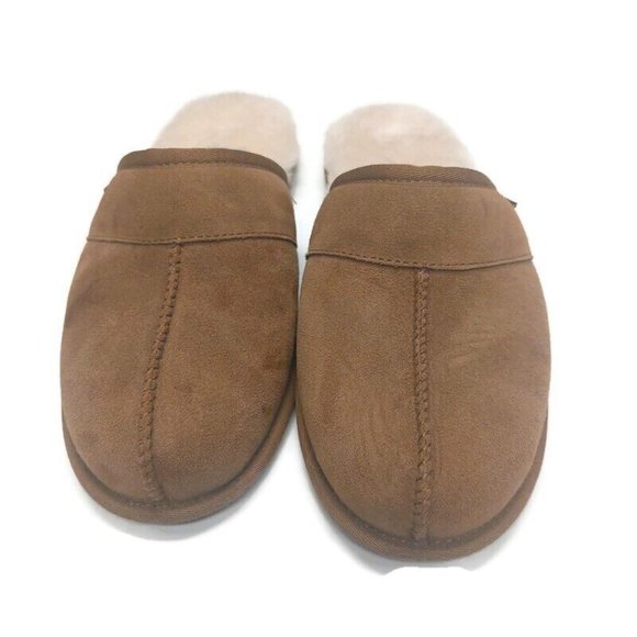 UGG Mens Size 9 Leisure Slide Cozy Suede Slippers Shoes 1018988 Chestnut Brown - Picture 5 of 8